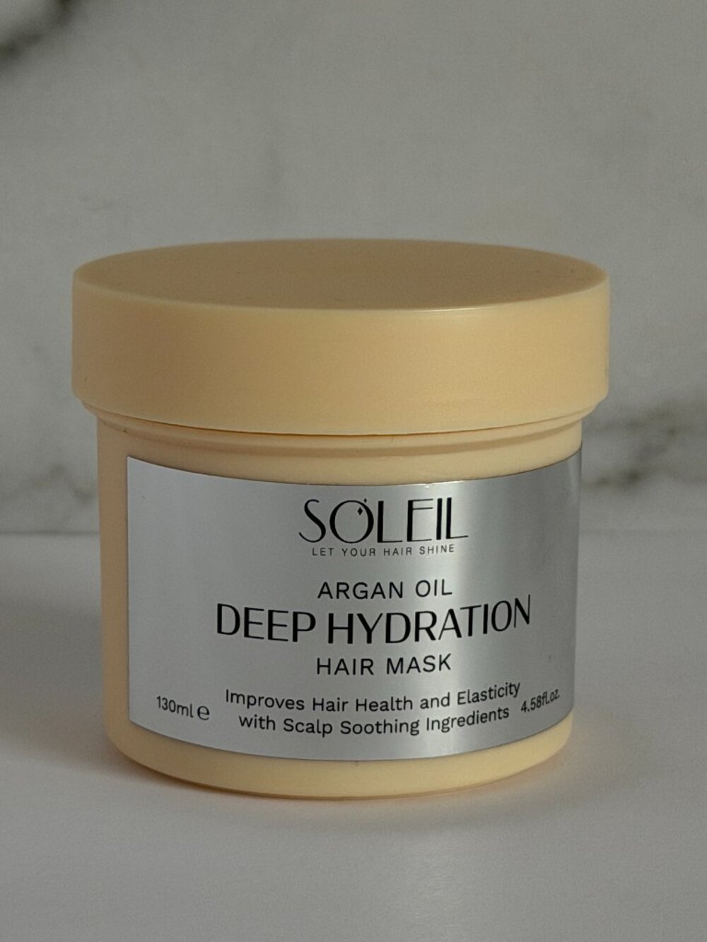 Soleil Argan Oil Deep Hydration Hair Mask 4.58 oz / 130ml Moisturizing Treatment